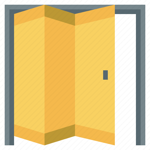 Folding, doors, furniture, household, aesthetic, entrance, door icon - Download on Iconfinder