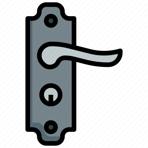 Door, handle, lock, entrance, furniture, household, buildings icon - Download on Iconfinder