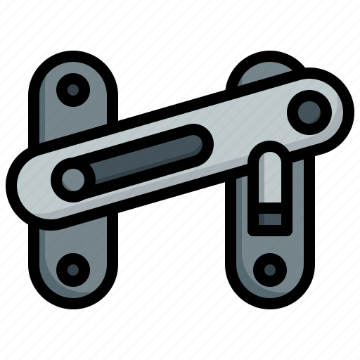 Door, latch, lock, handle, furniture, household, knob icon - Download on Iconfinder