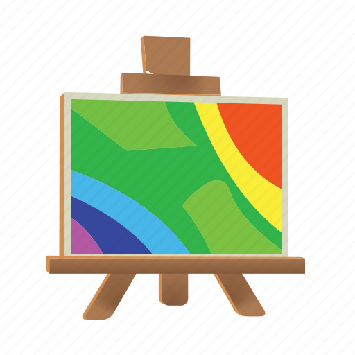 Art, drawing, easel, graphic, paint, painting icon