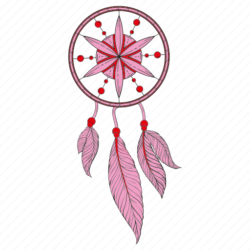 Dream, dreamcatcher, feathers, handmade, hippie, indian, luck icon - Download on Iconfinder