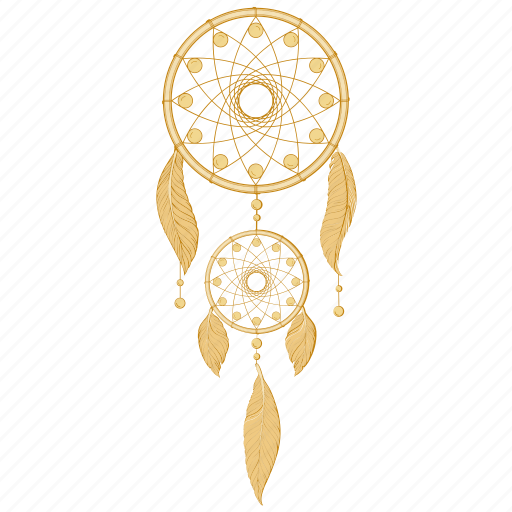 Dream, dreamcatcher, feathers, handmade, hippie, indian, luck icon - Download on Iconfinder