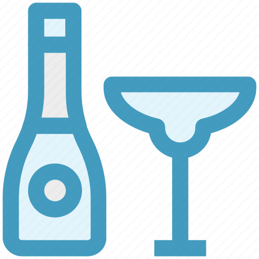Alcohol, alcoholic drink, beverage, bottle, drink, glass icon - Download on Iconfinder