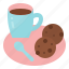 break, coffee, cookie, drink 