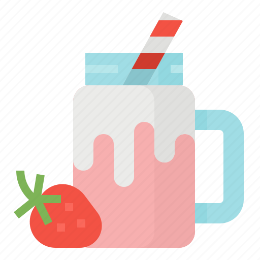 Drink, smoothie, strawberry, yogurt icon - Download on Iconfinder