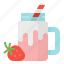 drink, smoothie, strawberry, yogurt 