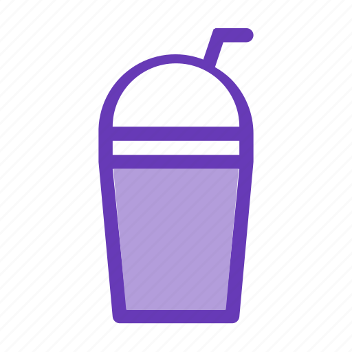 Cup, disposable, drink icon, soda, soft, straw, with icon - Download on Iconfinder