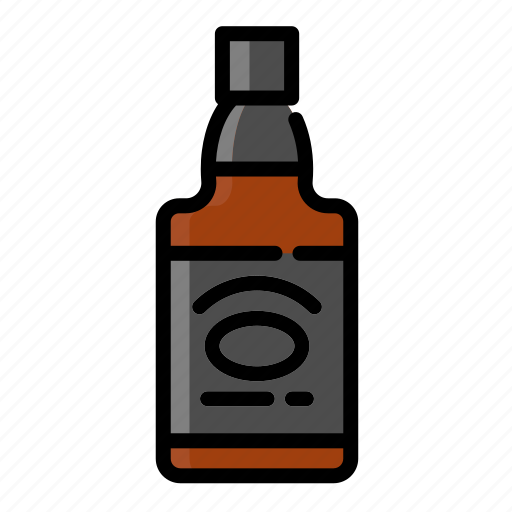 Alcohol, beverage, bottle, burbon, drink, water, whiskey icon - Download on Iconfinder