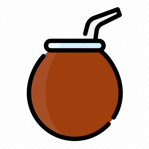 Beverage, drink, glass, kalabas, mate, tea, water icon - Download on Iconfinder