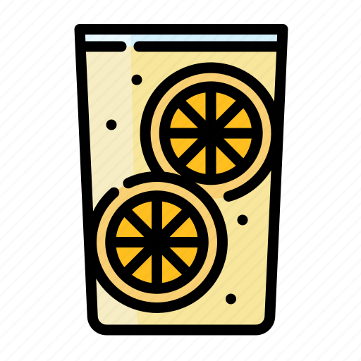 Beverage, cocktail, drink, glass, lemon, limonade, water icon - Download on Iconfinder