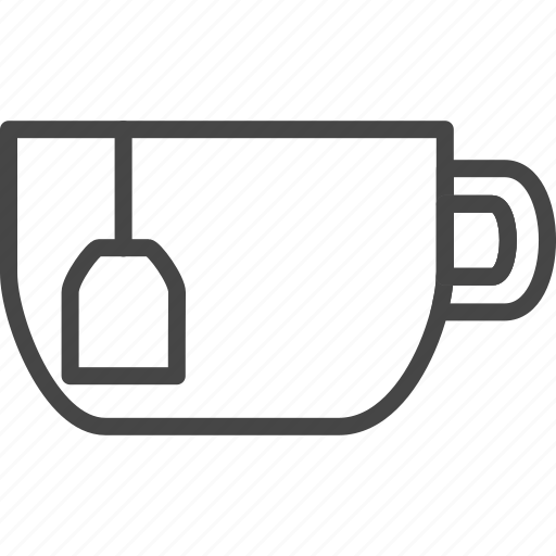 Beverage, cup, drink, food, line, outline, tea icon - Download on Iconfinder