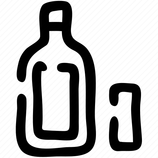 Alcohol, beverage, bottle, glass, liqor, long, shot icon - Download on Iconfinder