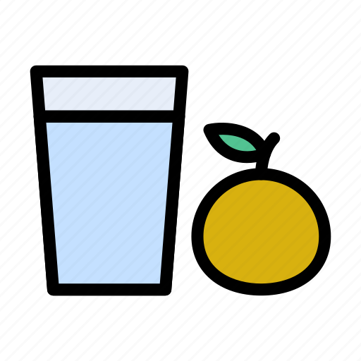 Beverage, drink, glass, juice, orange icon - Download on Iconfinder