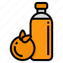 orange, juice, drink, bottle