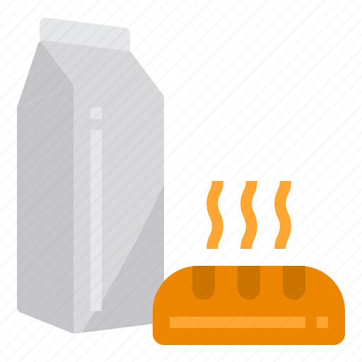 Milk, breakfast, box, bread, drink icon - Download on Iconfinder