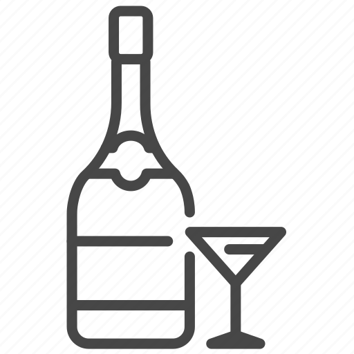 Alcohol, liquor, wine, champagne, celebration, beverage, bottle icon - Download on Iconfinder
