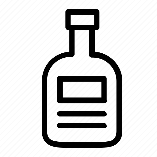 Alcohol, bottle, beverage, drink, glass, water icon - Download on Iconfinder