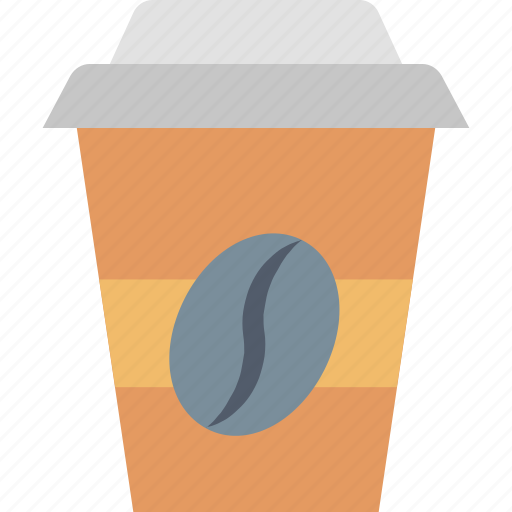 Cup, bean, beverage, coffee, drink, plastic, takeaway icon - Download on Iconfinder