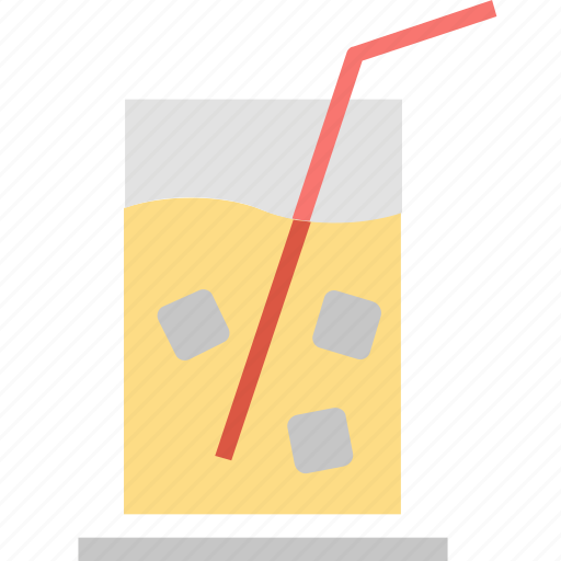 Drink, beverage, cocktail, cold, glass, ice, straw icon - Download on Iconfinder