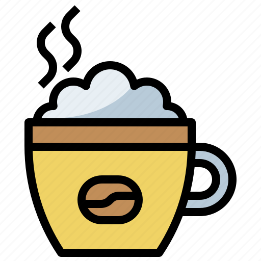 Capuccino, chocolate, coffee, cup, drink, food, hot icon - Download on Iconfinder