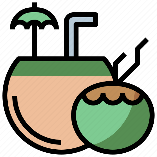 Bottle, cocktail, coconut, drink, food, healthy, hydratation icon - Download on Iconfinder
