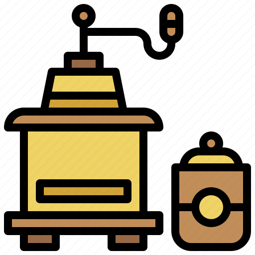 Chocolate, coffee, cup, drink, food, grinder, hand icon - Download on Iconfinder
