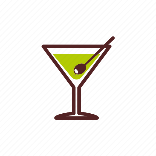 Alcohol, aperitif, cocktail, drinks, glass, martini, olive icon - Download on Iconfinder