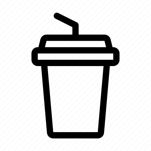Paper, cup, straw, drink, beverage icon - Download on Iconfinder