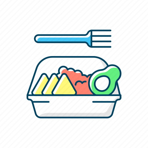 Takeout, dinner, vegan, container icon - Download on Iconfinder