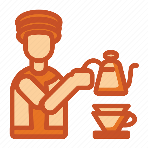Barista, drip, farmer, local, over, pour, thai icon - Download on Iconfinder