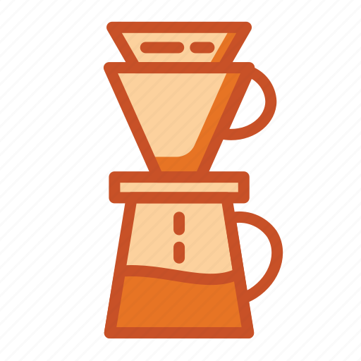 Coffee, cup, drip, dripper, drop, filter, paper icon - Download on Iconfinder