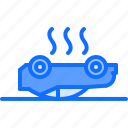 accident, car, transport, smoke, road, driver, driving