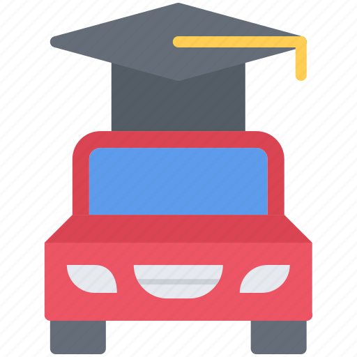 Car, transport, graduate, hat, driver, driving icon - Download on Iconfinder