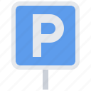 sign, parking, driver, driving