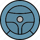 steering, wheel, helm, icon