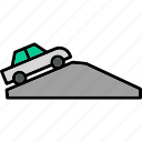 uphill, auto, car, transport, transportation, vehicle