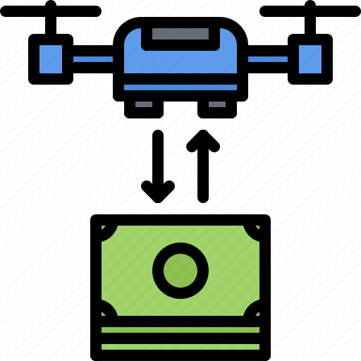 Buying, copter, drone, money, purchase, quadrocopter, technology icon - Download on Iconfinder