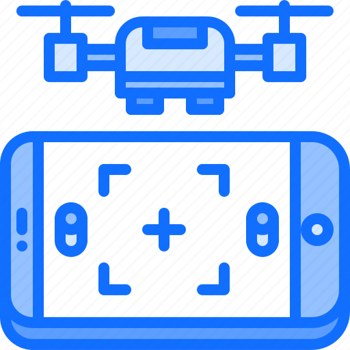 App, controller, copter, drone, phone, quadrocopter, technology icon - Download on Iconfinder