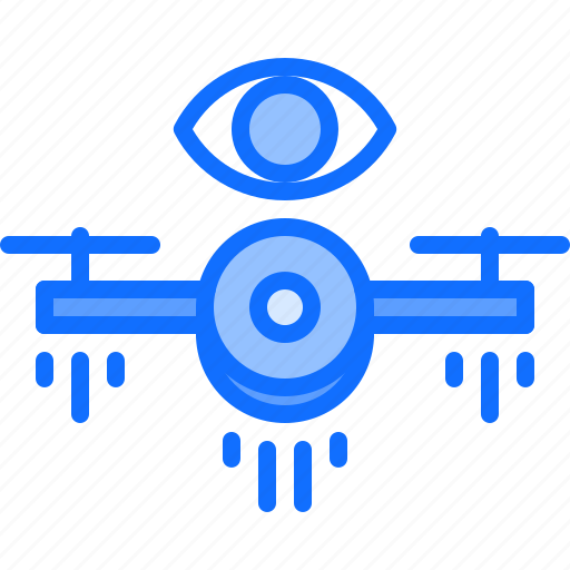 Camera, copter, drone, eye, monitoring, quadrocopter, technology icon - Download on Iconfinder