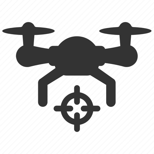 Goal, target, aim, focus, copter, drone, air drone icon - Download on Iconfinder