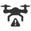 warning, error, attention, alert, copter, air drone, quadcopter 