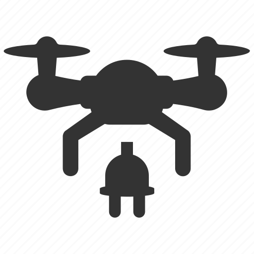Electrical, plug, power, charger, copter, drone, air drone icon - Download on Iconfinder