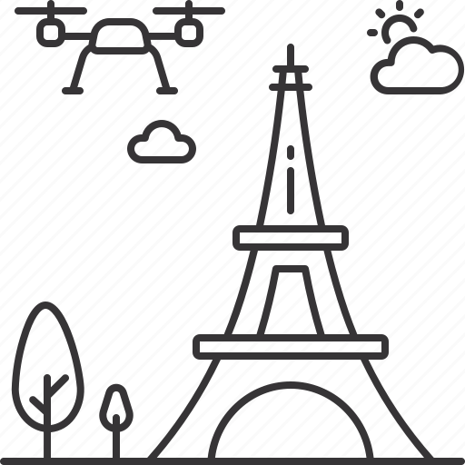 Drone, eiffel, tourism, tower, travel, uav icon - Download on Iconfinder