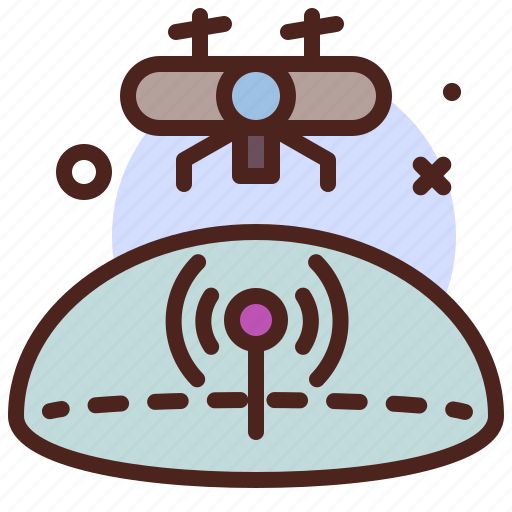 Signal, area, tech, futuristic, remote icon - Download on Iconfinder