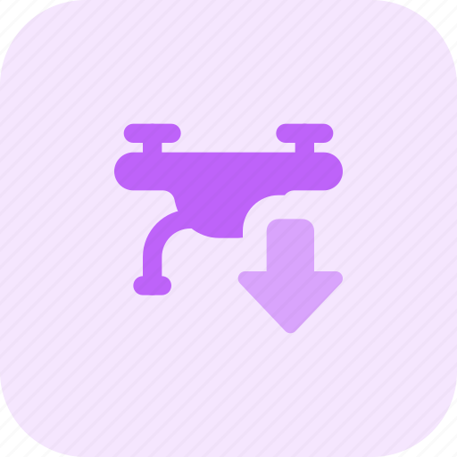 Drone, down, technology, device icon - Download on Iconfinder