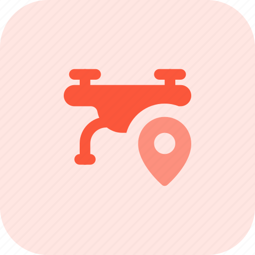 Drone, location, technology, pin icon - Download on Iconfinder