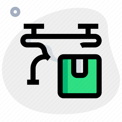 Drone, box, package, technology, gift icon - Download on Iconfinder
