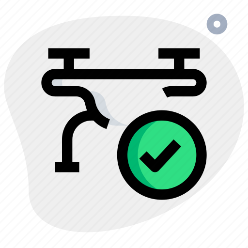 Drone, check, technology, ok icon - Download on Iconfinder