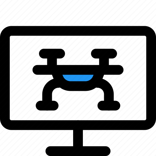 Computer, drone, technology, monitor icon - Download on Iconfinder