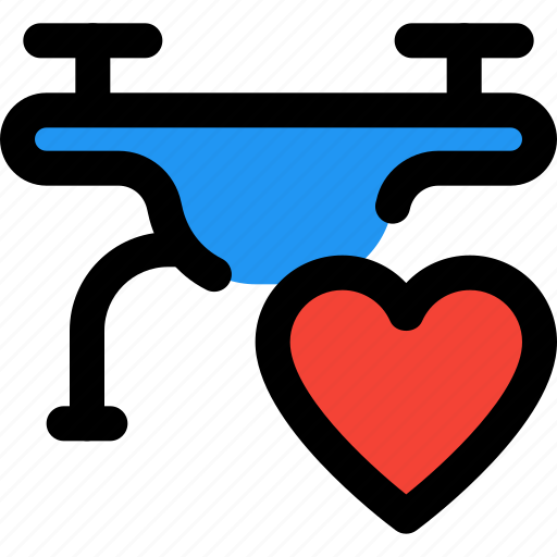 Drone, love, technology, heart icon - Download on Iconfinder